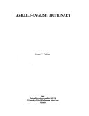 Asilulu-English Dictionary