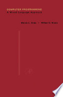 Computer Programming PDF Book By Marvin L. Stein,William D. Munro