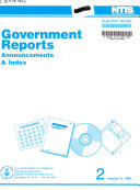 Government Reports Announcements   Index