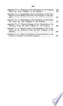 History of the Committee on the Judiciary of the House of Representatives