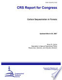 Carbon Sequestration in Forests Book