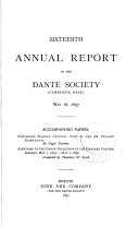 Annual Report of the Dante Society, with Accompanying Papers