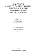 Walford's Guide to Current British Periodicals in the Humanities and Social Sciences