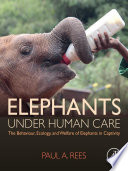 Book Elephants Under Human Care Cover