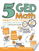 5 GED Math Practice Tests Book PDF