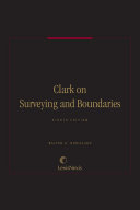 Clark on Surveying and Boundaries 8th Edition