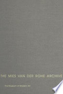 The Mies Van Der Rohe Archive Book PDF