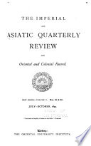 The Imperial and Asiatic Quarterly Review and Oriental and Colonial Record