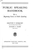 Public Speaking Handbook  for a Beginning Course in Public Speaking