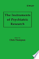 The Instruments of Psychiatric Research