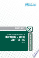 Recommendations and guidance on hepatitis C virus self testing