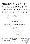 Moodys Manual of Railroads and Corporation Securities