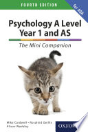 Psychology A Level Year 1 and AS  The Mini Companion for AQA Book