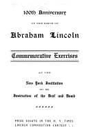 100th Anniversary of the Birth of Abraham Lincoln