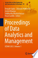 Proceedings of Data Analytics and Management Book