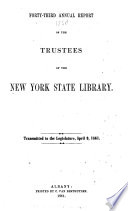 New York State Library Annual Report 