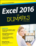 Excel 2016 For Dummies Book
