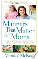 Manners That Matter for Moms Book