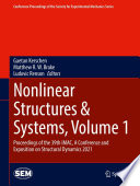 Nonlinear Structures   Systems  Volume 1 Book