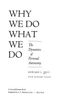 Why We Do what We Do Book