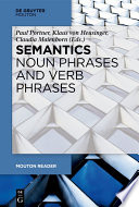 Semantics - Noun Phrases and Verb Phrases PDF Book By Paul Portner,Klaus Heusinger,Claudia Maienborn