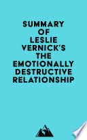 Summary of Leslie Vernick s The Emotionally Destructive Relationship Book PDF