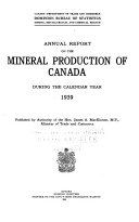 Annual Report on the Mineral Production of Canada
