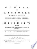 A Course of Lectures Book
