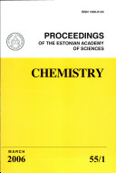 Proceedings of the Estonian Academy of Sciences, Chemistry