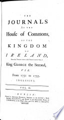 Journals of the House of Commons of the Kingdom of Ireland