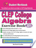 CLEP College Algebra Exercise Book Book