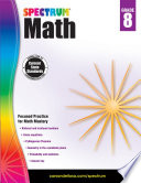 Spectrum Math Workbook  Grade 8 Book PDF