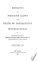 Special Acts and Resolutions of the State of Connecticut ...