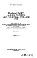 Plasma Physics and Controlled Nuclear Fusion Research Book