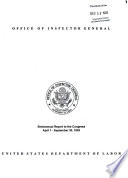 Semiannual Report to the Congress