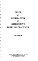 Guide to Legislation on Restrictive Business Practices