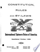 Constitution  Rules and By laws