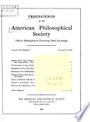 Proceedings  American Philosophical Society  vol  116  No  5  1972 