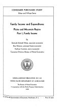 Family Income and Expenditures