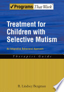 Treatment for Children with Selective Mutism Book