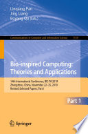 Bio inspired Computing  Theories and Applications Book