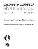 European Experts Meeting on Sjögren's Syndrome