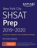 New York City SHSAT Prep 2019 2020