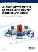A Systemic Perspective to Managing Complexity with Enterprise Architecture Pdf/ePub eBook