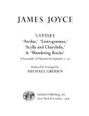 Ulysses, 'Aeolus,' 'Lestrygonians,' 'Scylla and Charybdis,' & 'Wandering Rocks'