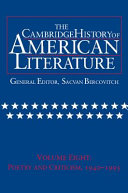 The Cambridge History of American Literature: Volume 8, Poetry and Criticism, 1940-1995