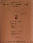 Bulletin of the Massachusetts Archaeological Society