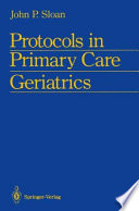 Protocols in Primary Care Geriatrics Book