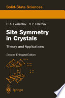 Site Symmetry in Crystals Book