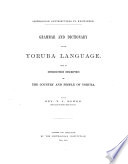 Grammar and Dictionary of the Yoruba Language